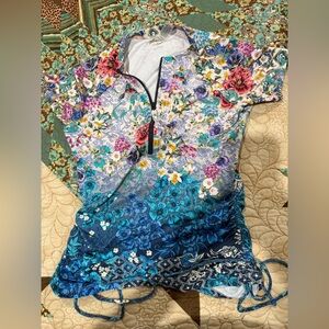 Johnny Was Sun Rays Surf Shirt Size M